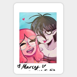 Bubblegum and Marceline Polaroid Sticker